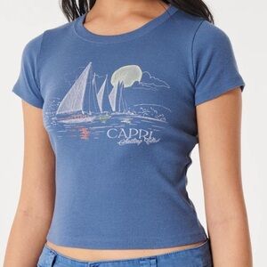 HOLLISTER Blue Capri Sailing Club T-Shirt